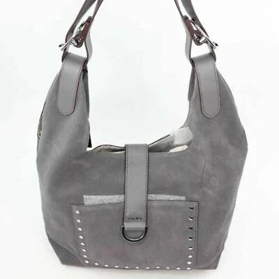 DKNY Womens Wayne Hobo Bag Gray Adjustable Strap - Image 1 of 4