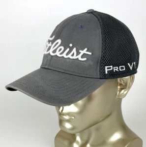 Titleist FootJoy FJ Pro V1 Golf Cap Hat Gray Mesh Distressed Large - Extra Large - Picture 1 of 7