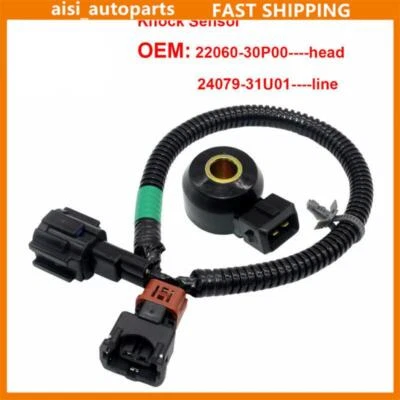 Knock Sensor & Wiring Harness For 1995-2004 Nissan Pickup Altima Maxima Xterra Foto 1 de 4