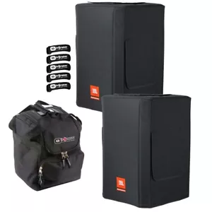 JBL Bags SRX812P-CVR-DLX Deluxe Padded SRX812P Speaker Covers w Ties & Case - Picture 1 of 7