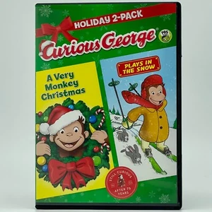Curious George (A Very Monkey Christmas / Plays in the Snow) (DVD, 2009) - Bild 1 von 4