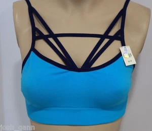  Sujetador deportivo de yoga azul rosa Victoria's Secret talla XS - Imagen 1 de 3