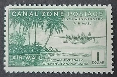1939 Airmail US Possessions Canal Zone  Scott #C20 MNHOG Lovely Stamp CV $45.00 - Image 1 of 2