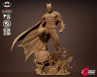 Batman On the Lamp 1/4 3D Printing Model Kit Unpainted Unassembled 50cm GK - Image 1 of 4