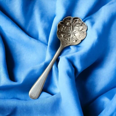 De colección KIRK & MATZ Inglaterra EPNS A1 Preciosa cuchara de frutas y bayas Repousse 6" Foto 1 de 4