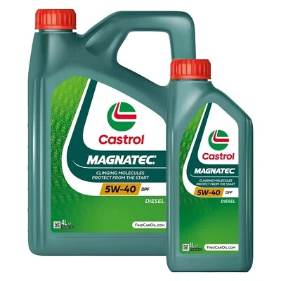 5 Litri Olio Motore 5W40 Castrol Magnatec Diesel DPF Sintetico VW Audi Bmw Fiat - Immagine 1 di 4
