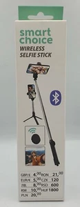 TELESCOPIC SELFIE STICK BLUETOOTH TRIPOD REMOTE FOR PHONE IPHONE STAND HOLDER UK - Picture 1 of 2