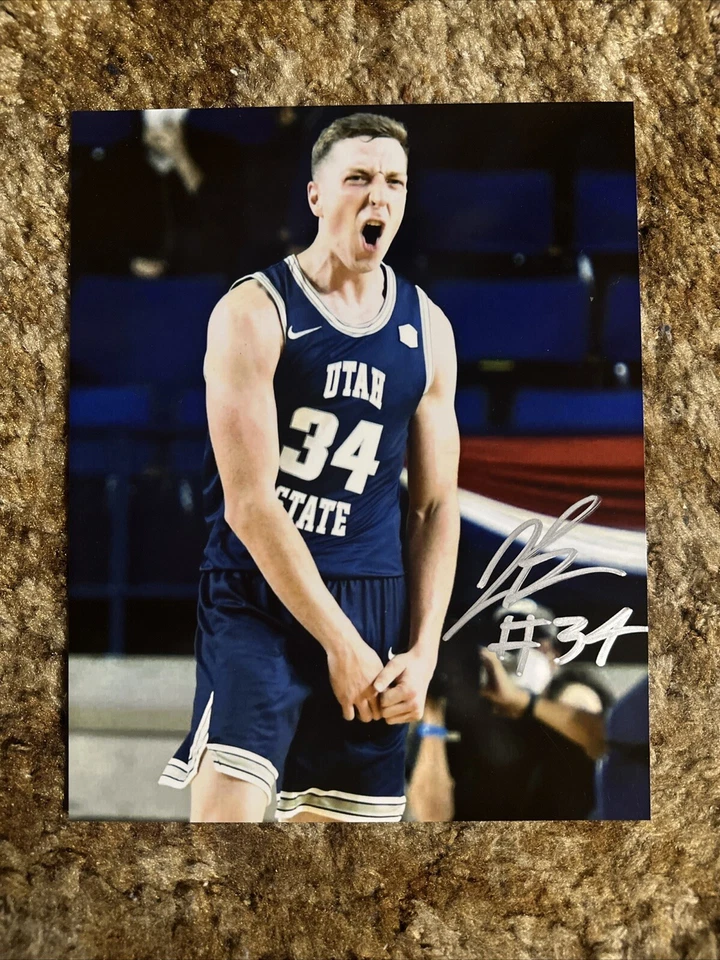 JUSTIN BEAN SIGNED/AUTOGRAPHED 8x10 PHOTO UTAH STATE AGGIES AUTO - Image 1 of 1