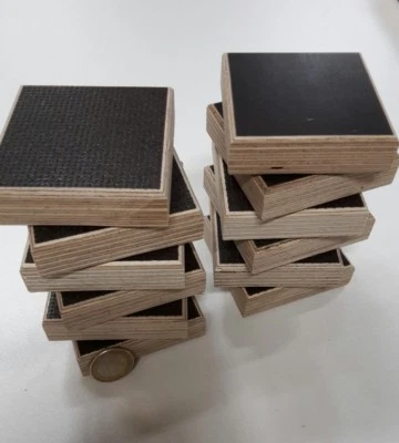 4 x Gleiter für Strandkorb Multiplex Siebdruck ■ 65 x 65 x 21 mm wasserfest NEU - Bild 1 von 3