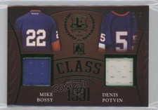 2016 Leaf ITG Enshrined Class of… Emerald Green /5 Mike Bossy Denis Potvin HOF