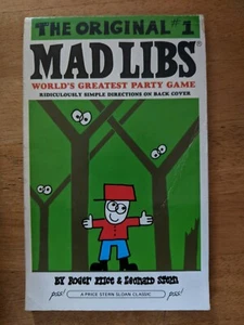 Vintage 1988 Mad Libs Book #1 - Price Stern Sloan RETRO CLASSIC Used - Picture 1 of 5