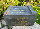 WW2  RACS SUPPLIES WOODEN CRATE FACE FOR PAINT ORIGINAL NORMANDY 1944 DATED