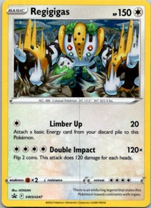 Regigigas SWSH247 Sword & Shield Black Star Promo Holo Pokemon Card NM - Picture 1 of 2
