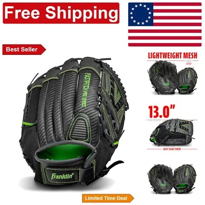 Youth Fastpitch Softball Glove 13” Right Hand Throw - Lightweight Mesh Design - Image 1 of 4