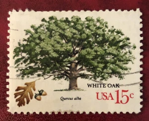15 Cent Trees/White Oak Stamp Used - Picture 1 of 2