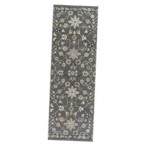 Indoor High-Low Area Rugs | Durable, High-Traffic, 2x6 Runner Oren, Dark Gray - Picture 1 of 7