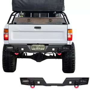 Vijay Steel Rear Bumper Fits 1989-1995 Toyota Pickup W/LED Lights&D-Rings - Picture 1 of 7