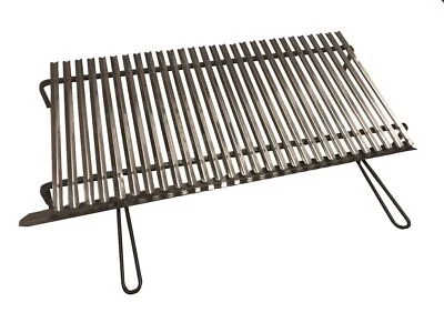 GRIGLIA SCOLAGRASSI ACCIAIO INOX GRATICOLA INOX BARBECUE CON MANICI TIPO PESANTE - Immagine 1 di 4