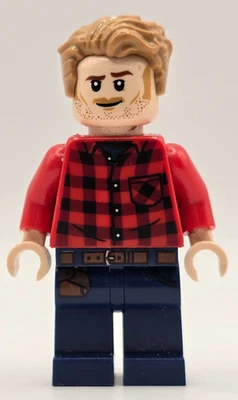 LEGO Jurassic World 76943 Owen Grady Flannel Shirt Minifigure Minifig jw089 Used - Image 1 of 2