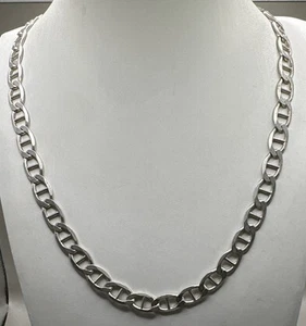 Sterling Silver 7mm Mariner Link Chain Necklace 23.34g /20in - Picture 1 of 5