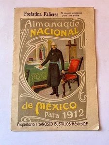 Antiker Almanach Fostatina Medizin Almanaken Nacional Miguel Hidalgo Mexikaner 10er - Bild 1 von 13