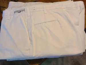 Lot of 2 Cintas Comfort Flex 945-00 Mens Size 48 X 34 White Uniform Work Pants  - Bild 1 von 15