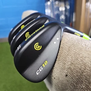 CLEVELAND CG10 BLACK NITRIDE 3 WEDGE SET 52-56-60 SPINE ALIGNED KBS CT95 C-TAPER - Picture 1 of 12