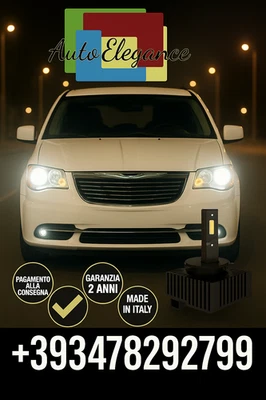 ⭐KIT LED D1S 6000K BIANCO CANBUS – Anabbaglianti per Chrysler Voyager IV⭐ - Imagen 1 de 4