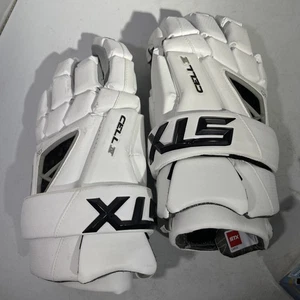 STX Cell IV White Lacrosse Gloves Size Large Good Condition - Picture 1 of 9