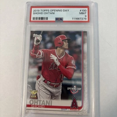 2019 Topps Opening Day Shohei Ohtani PSA 9 - Image 1 of 2