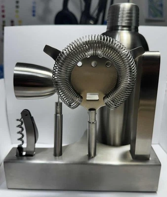 Home Bartender Mixology Cocktail Shaker Drink Mixing Set For Home Bar 8 Pieces - Image 1 of 4