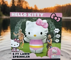 🆕Hello Kitty🌸5ft Inflatable Lawn Sprinkler🌸Brand New In Box🌸Easy Set Up🌸 - Picture 1 of 3