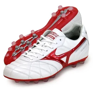 Mizuno Soccer Cleats Morelia II JAPAN AG P1GA250360 White / Ruby Red New - Picture 1 of 9