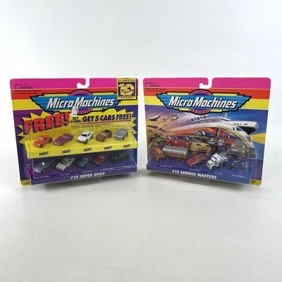 🔥Micro Machines #15 Service Masters & #18 Super Spies Galoob Brand New SEALED🔥 - Image 1 of 4