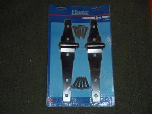 HAGER 8" Cerniera per cancello a cinghia ornamentale rivestita nera CD3093 ~ NUOVA - Foto 1 di 1