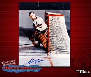 Glenn Hall SIGNED Blackhawks 8X10 Photo -70079 - Picture 1 of 1