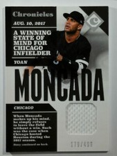 2017 Panini Chronicles #CS-YM Yoan Moncada  Chronicles Swatches