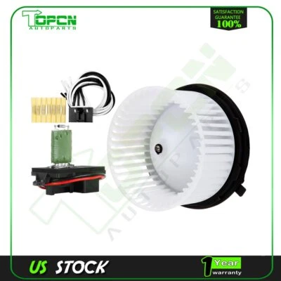Blower Motor and Resistor Front Fit For 2003 2004 2005-2006 GMC Sierra 2500 HD Foto 1 de 4