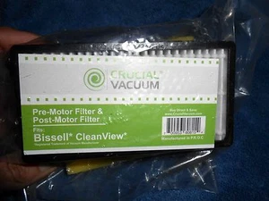 2 Bissell Cleanview Staubsaugerfilterset (waschbar wiederverwendbar Vormotor + Nachmotor - Bild 1 von 3