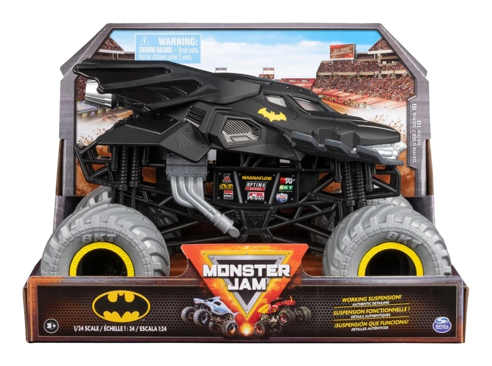 Monster Jam DC Comics 1:24 Scale BATMAN Monster Truck Diecast Vehicle - Image 1 of 1