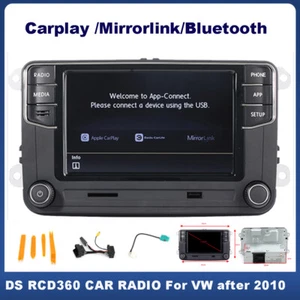 DS RCD360 Car Radio Stereo Carplay RCD360 187B Bluetooth For VW Golf Passat Polo - Picture 1 of 10