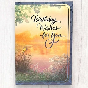Tarjeta de felicitación de cumpleaños WISHES FOR YOU Sello Sentimental Studios Bendiciones - Imagen 1 de 4