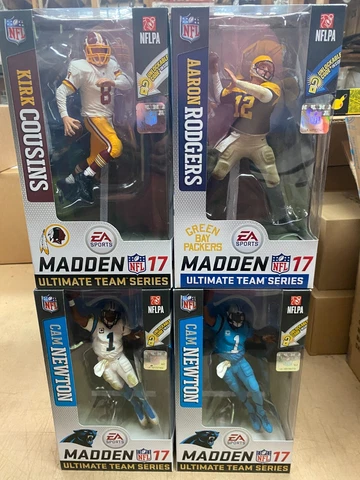 MCFARLANE MADDEN 17 NFL LOT OF 4 C NEWTON REG & VARIANT K COUSINS AARON RODGERS Cover