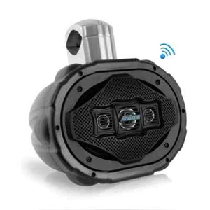 Lanzar AQAWBS69BK - 6'' x 9'' Bluetooth Wakeboard Speaker  Marine Active Powered - Picture 1 of 4
