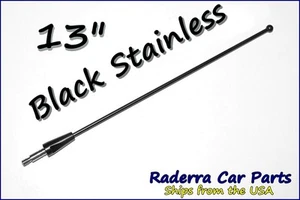 13" Black Stainless AM FM Antenna Mast FITS: 1979-2009 Ford Mustang - Picture 1 of 3