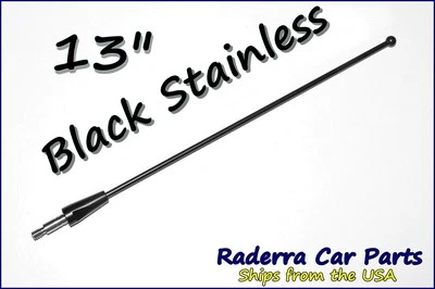 13" Black Stainless AM FM Antenna Mast FITS: 1989-2003 Ford Probe - Image 1 of 3