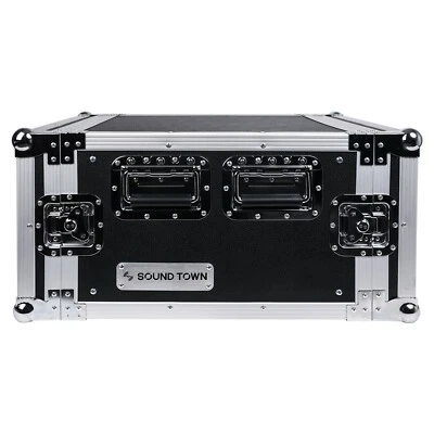 Sound Town 6U Rack Case, 6-Space with 21” Depth Plywood Metal Corners (STRC-6U) - Image 1 of 4