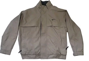 Vintage Nike Golf Storm Fit Zip Up Jacket Coat Light Brown Large - Picture 1 of 14
