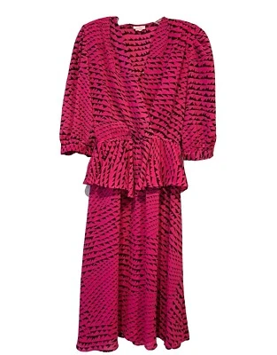 Vestido Rosa Georgee Originals Vintage Deadstock Años 70 80 Talla M- Ver Medidas  Foto 1 de 4