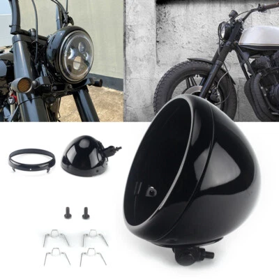 For Harley Dyba Street Bob FXDB Bobber Headlight Housing 7" Headlamp Bulb Bucket — 第 1/4 张图片